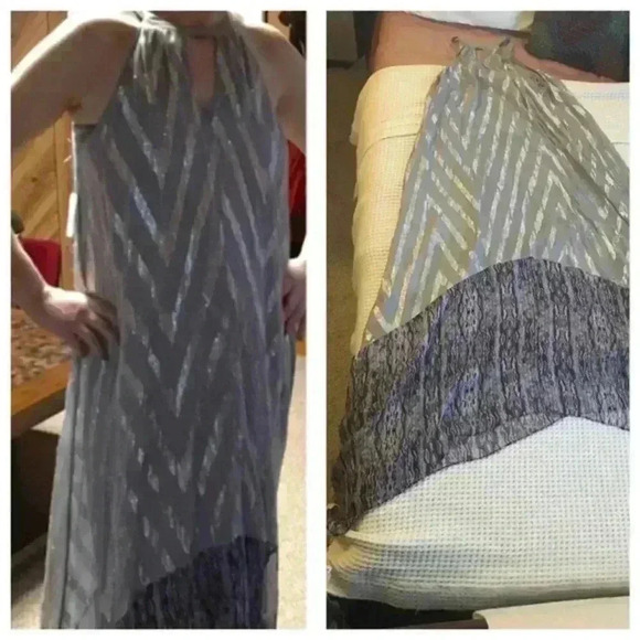 Ella moss Maxi Shiny Bohemian Festive dress - Picture 3 of 8